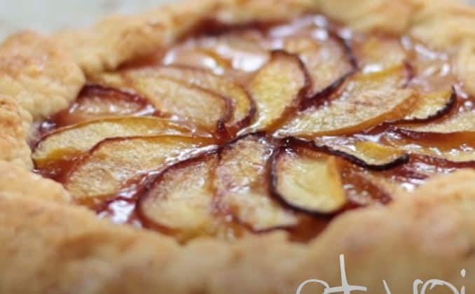 peach galette