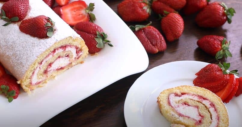 How To Make Strawberry Swiss Roll - Recipe