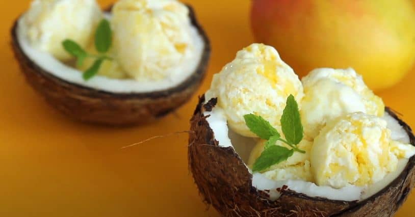 How To Make Coconut and Mango Ice Cream