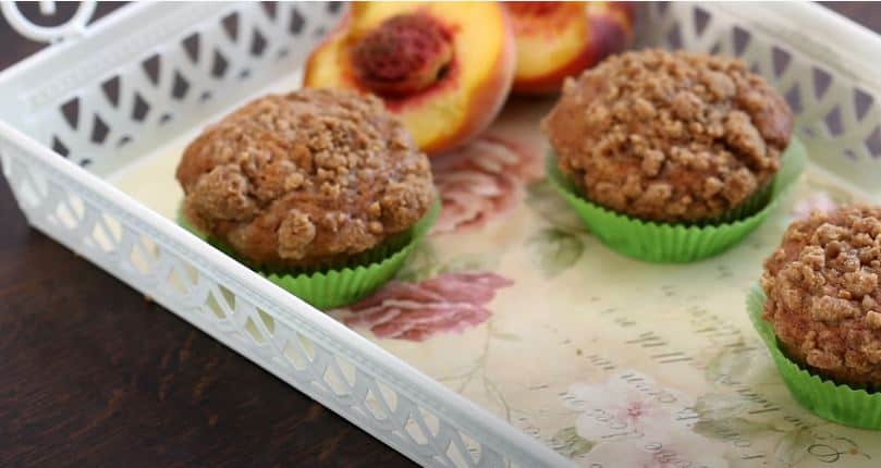 How To Make Peach Crumble Muffins - Recipe