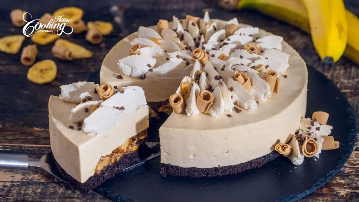 How To Make Banana Caramel Chocolate Mousse Cake