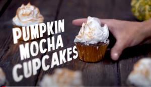 Pumpkin Mocha Cupcakes with Toasted Meringue