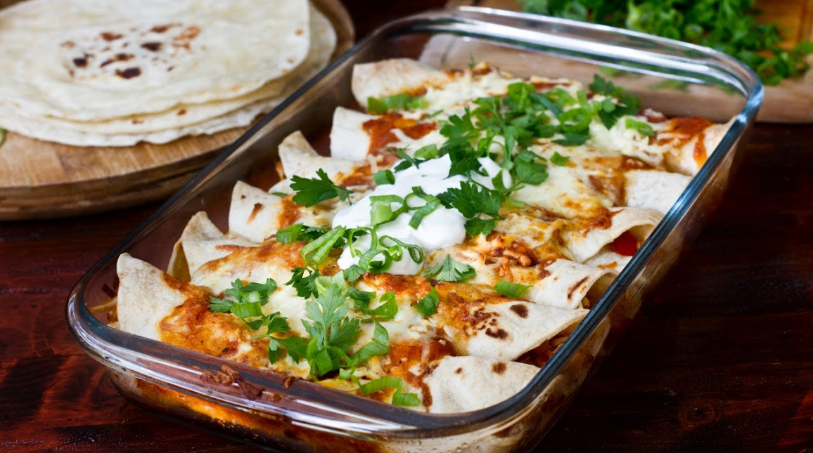 How to make Chicken and Bean Enchiladas