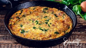 How to make Crustless Spinach Bacon Quiche