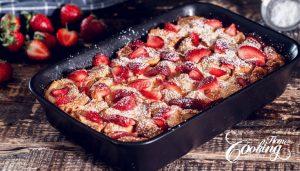 How to make Strawberry Bread Pudding 