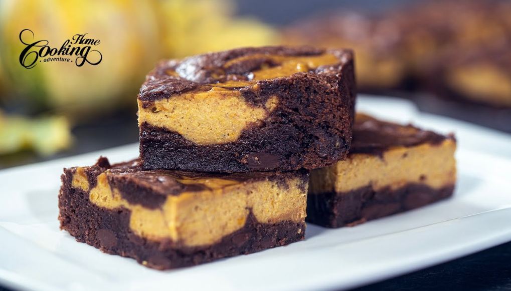 How to make Pumpkin Cream Cheese Brownies