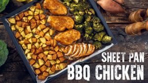 How to make Sheet Pan BBQ Chicken and Roasted Veggies