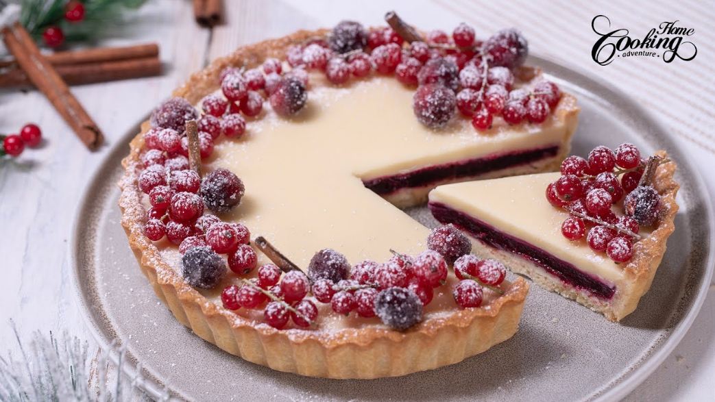 How to make Cranberry White Chocolate Tart