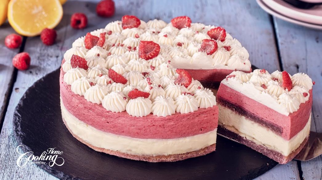 How to make Divine White Chocolate Raspberry Mousse Cake