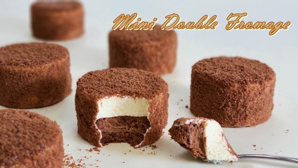 How To make Mini Chocolate Double Cheesecake