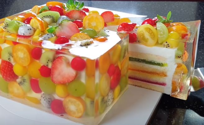 How to make fruit jelly cheese cake