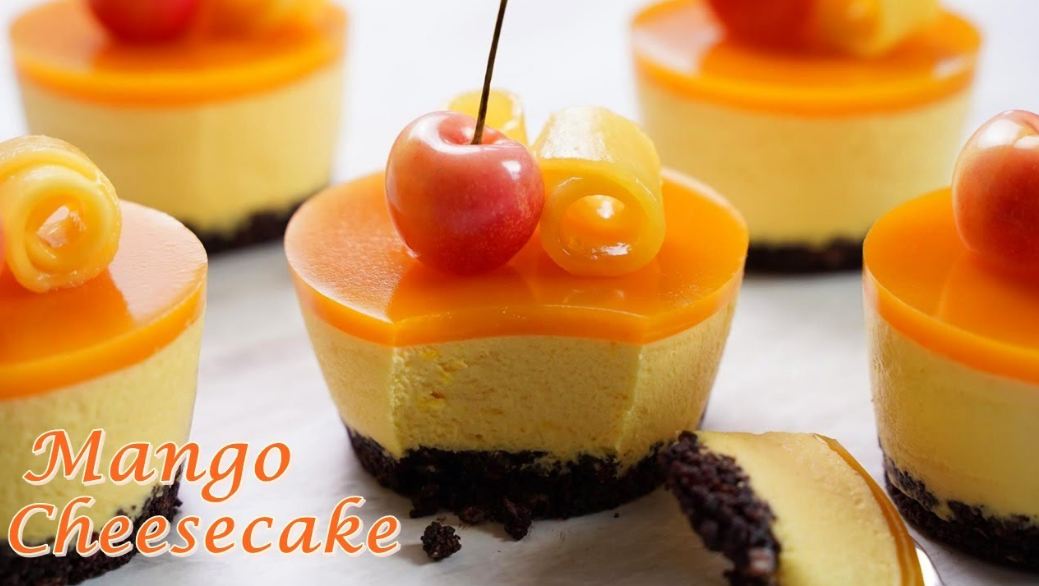 How to Make Mini Mango Cheesecake – Mango Cheesecake