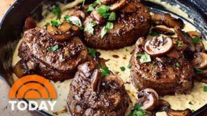 How to Make Beef tenderloin with mushroom sauce