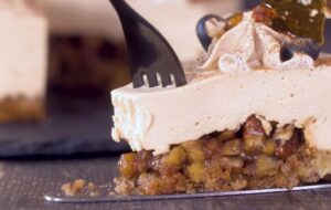 How to Make Apple Pecan Caramel Mousse Cake