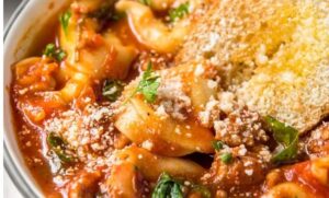 how to cook the best tortellini soup with italian sausage and spinach