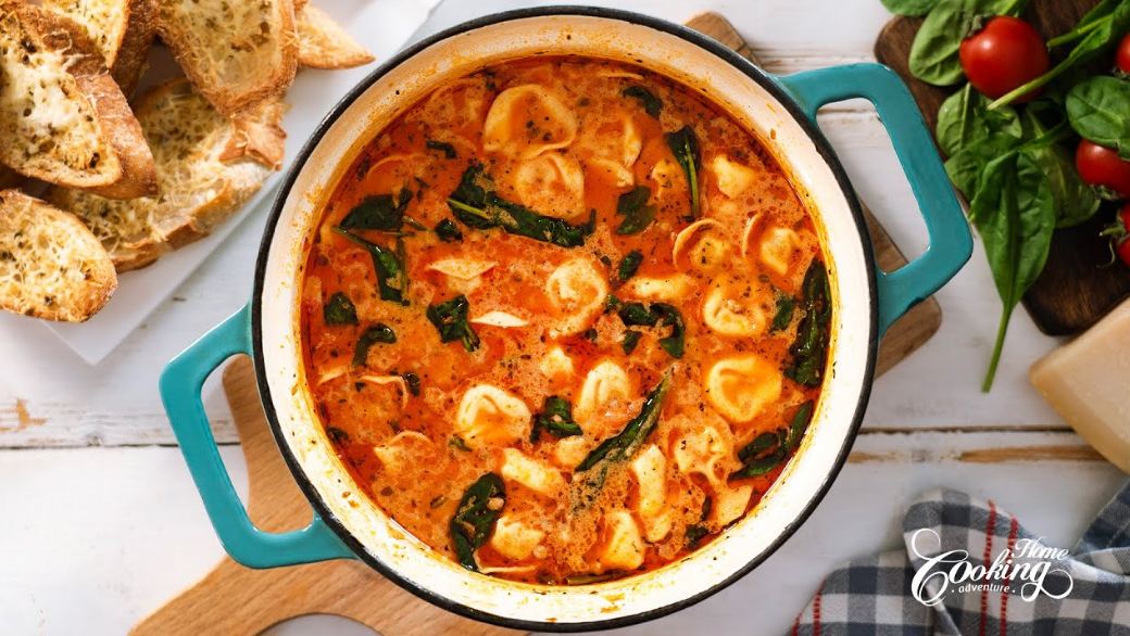 How to Cook The BEST Tortellini Soup with Italian Sausage and Spinach