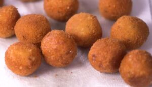 how to make four cheese crispy cheese balls