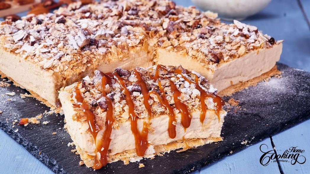 How to Make Puff Pastry Caramel Slice – Easy Caramel Custard Cake