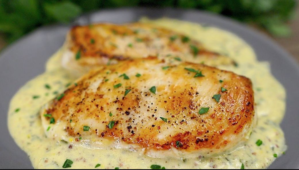 How to make chicken breast with mustard cream sauce