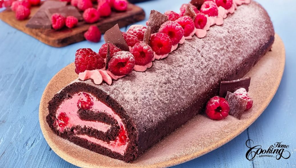 How to Make Chocolate Raspberry Cake Roll